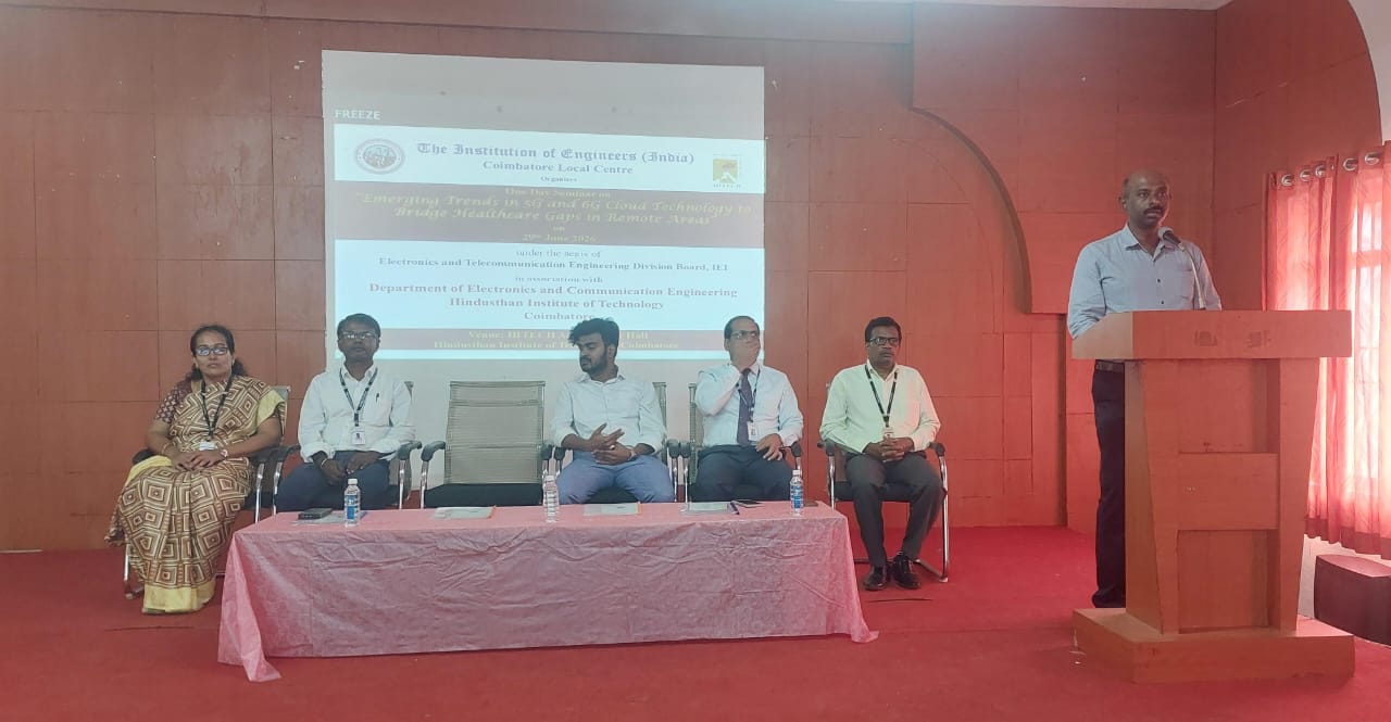 One Day Seminar on “Emerging Trends in 5G and 6G Cloud Technology to Bridge Healthcare Gaps in Remote Areas” - ETDB - 29.06.2026